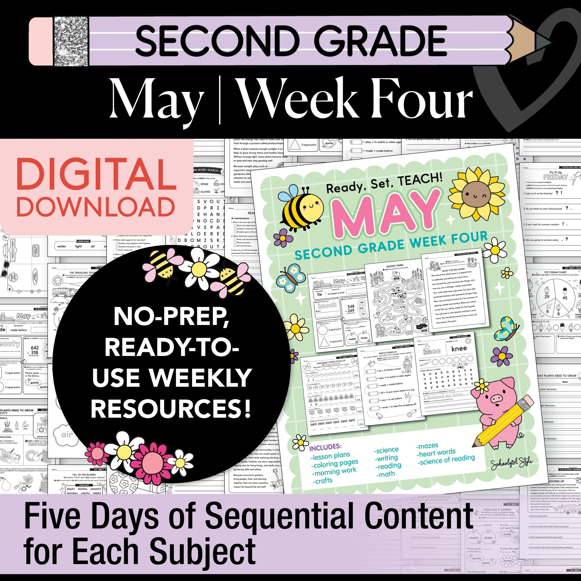 Printable Second Grade May Week 4 Resources