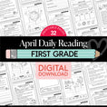 Load image into Gallery viewer, Printable First Grade April Daily Reading
