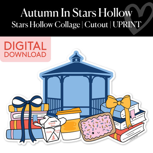 Stars Hollow Collage Fall Cutouts | Autumn In Stars Hollow 