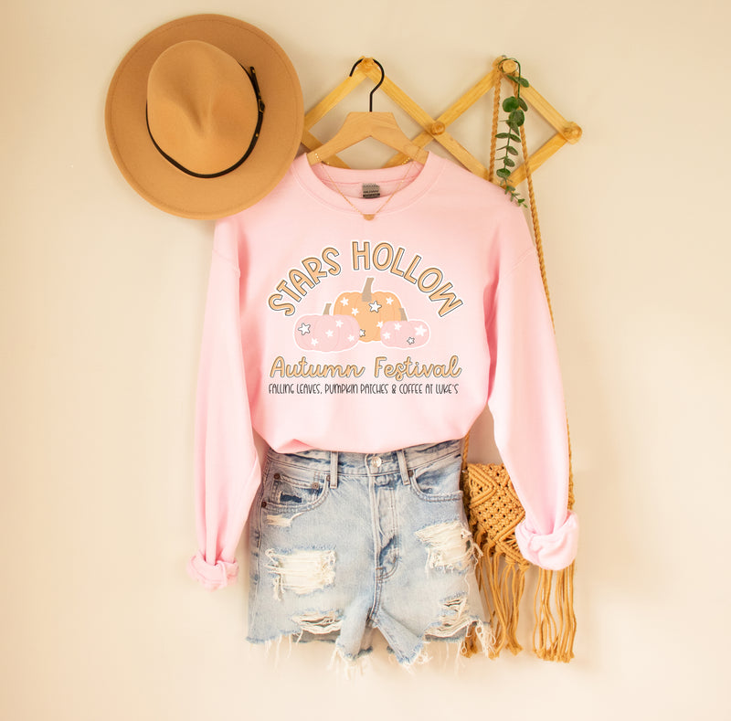 Stars Hollow Fall inspired sweatshirt in pink | Gilmore Girls Sweatshirt