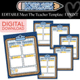 Load image into Gallery viewer, Printable Cozy Editable Meet the Teacher Template | School in Stars Hollow
