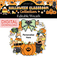 Load image into Gallery viewer, Printable Halloween Editable Wreath | 90s Teacher

