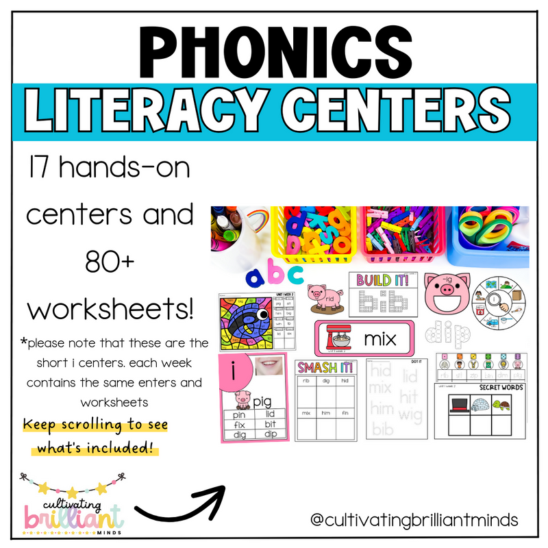 L-Blends Phonics Centers | Literacy Centers | Kindergarten, First Grade