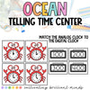 Ocean Telling Time Center | Time to the Hour and Half Hour | Analog and Digital