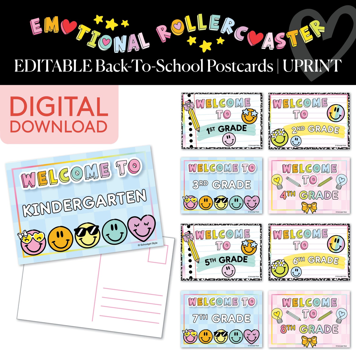 Back To School Postcards