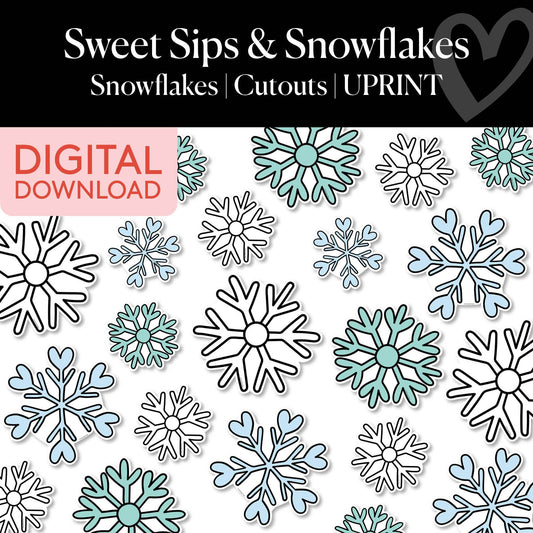 Printable Winter Snowflakes Cutouts | Sweet Sips and Snowflakes