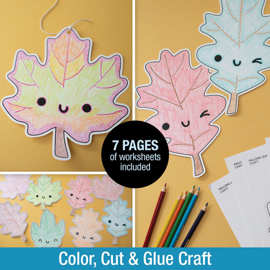 Printable September Falling Leaves Craft