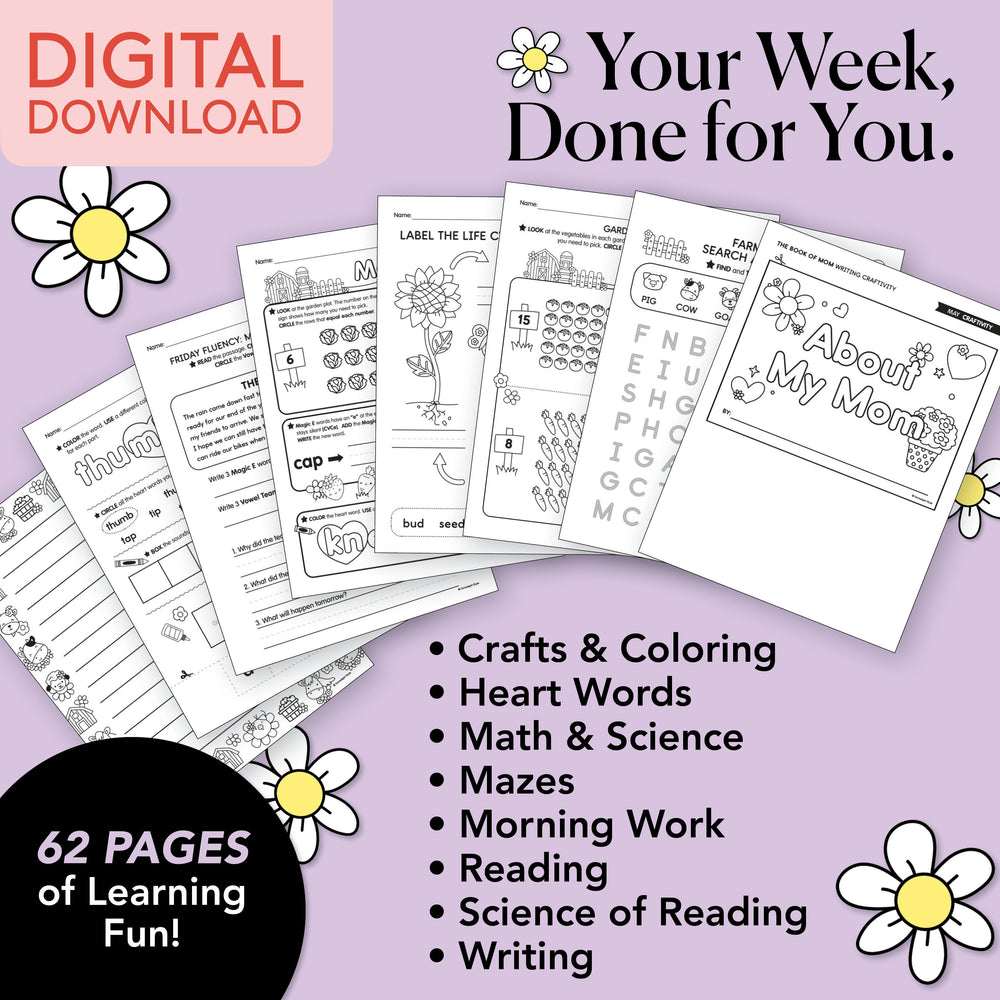 Printable Second Grade May Week 2 Resources