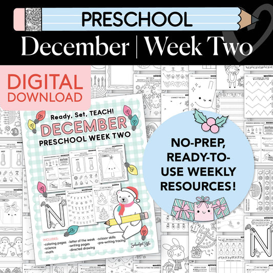 Printable Preschool December Week 2 Resources