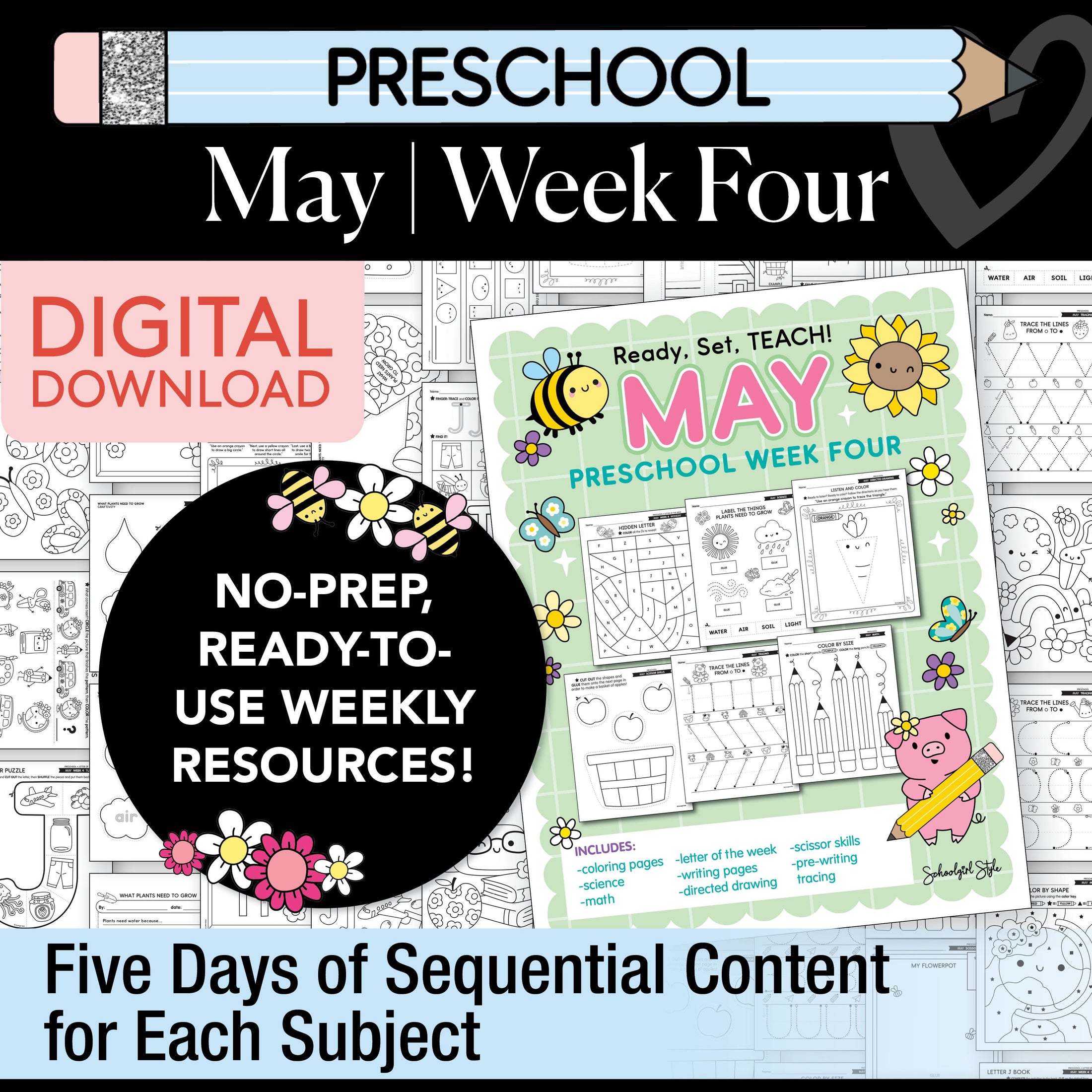 Printable Preschool May Week 4 Resources