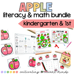 Apple Literacy & Math Centers | Fall | Kindergarten 1st | Thematic Centers