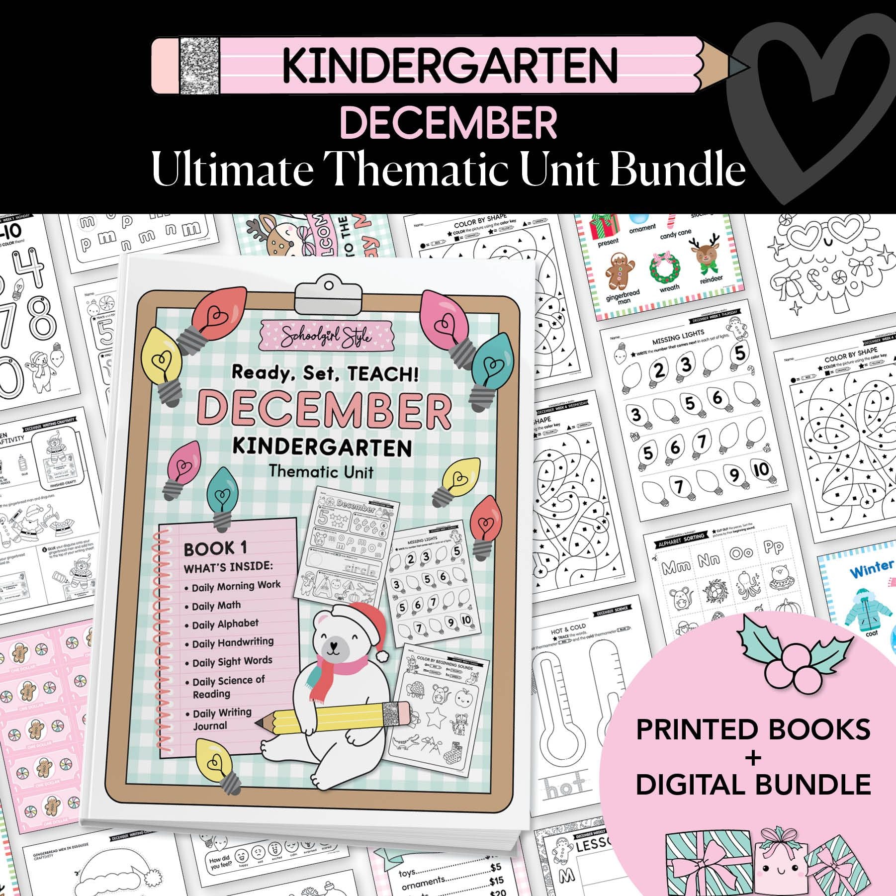 Ultimate Kindergarten December Thematic Unit Bundle