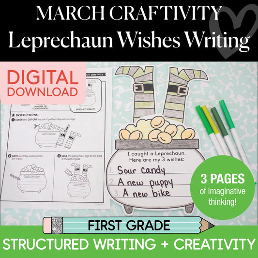 Printable March Leprechaun Wishes Craftivity