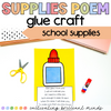Back to School School Supply Glue Craft and Poem | How To Use School Supplies