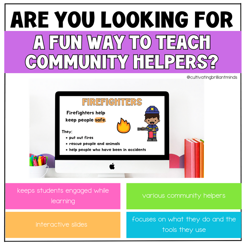 Community Helpers Digital Teaching Slides | Google Slides Activities