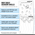 Load image into Gallery viewer, Printable Preschool May Daily Scissor Skills
