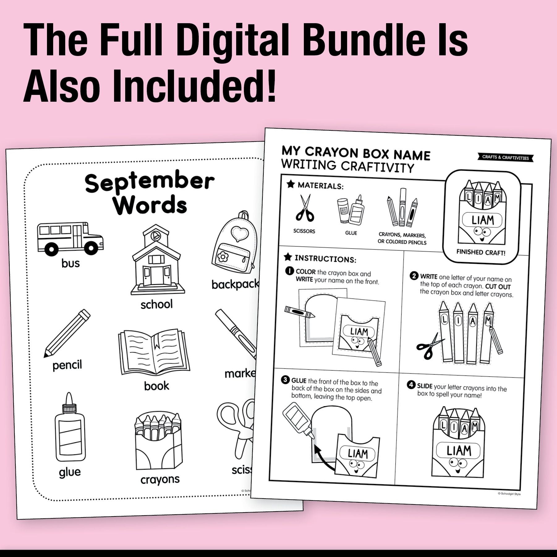 Big Book of September Kindergarten Thematic Unit Bundle