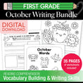 Load image into Gallery viewer, Printable First Grade October Writing Bundle

