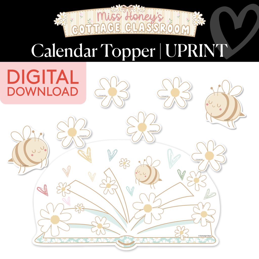 Printable Calming Calendar Topper | Miss Honey's Cottage Classroom
