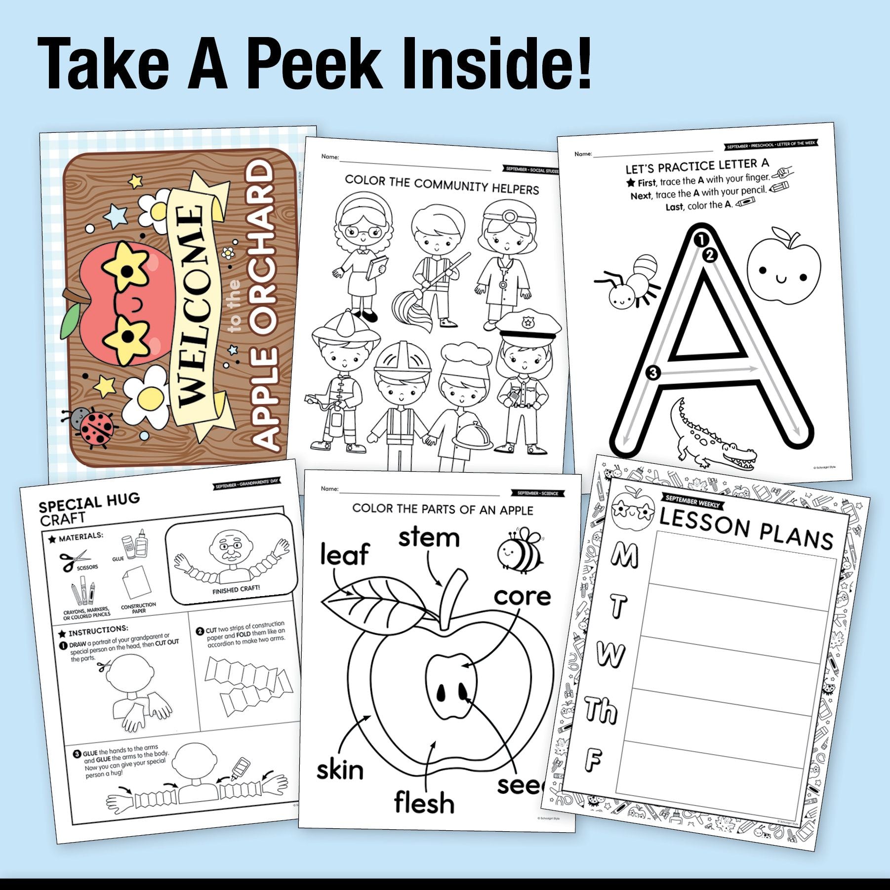 Big Book of September Preschool Thematic Unit Bundle