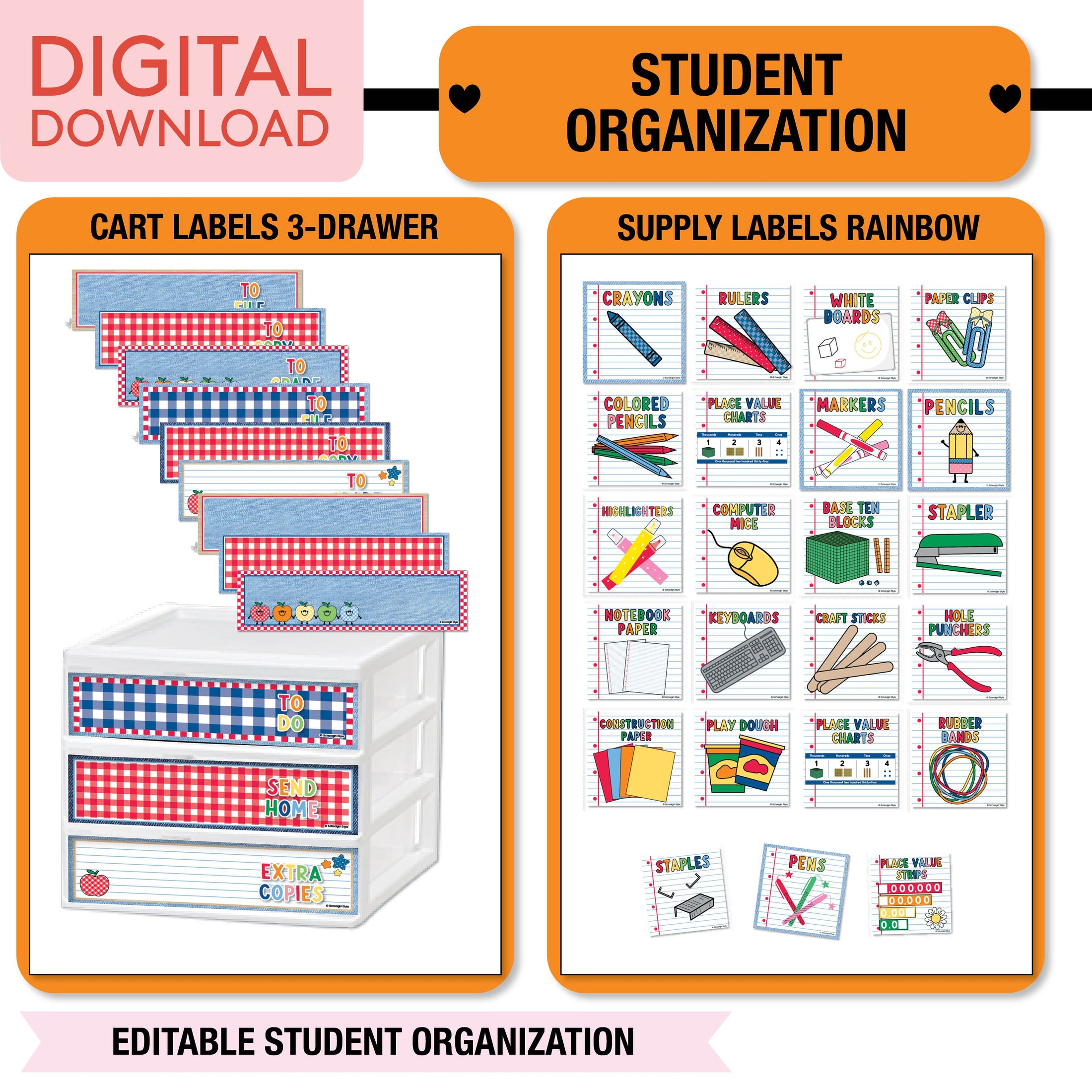 Printable Ultimate Classroom Management and Organization Bundle | 90s Teacher