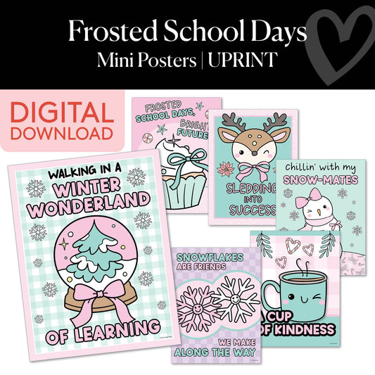 Printable Christmas Mini Posters | Frosted School Days