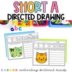 Short A Phonics Drawing & Writing | Directed Drawing Activities | Writing Pages