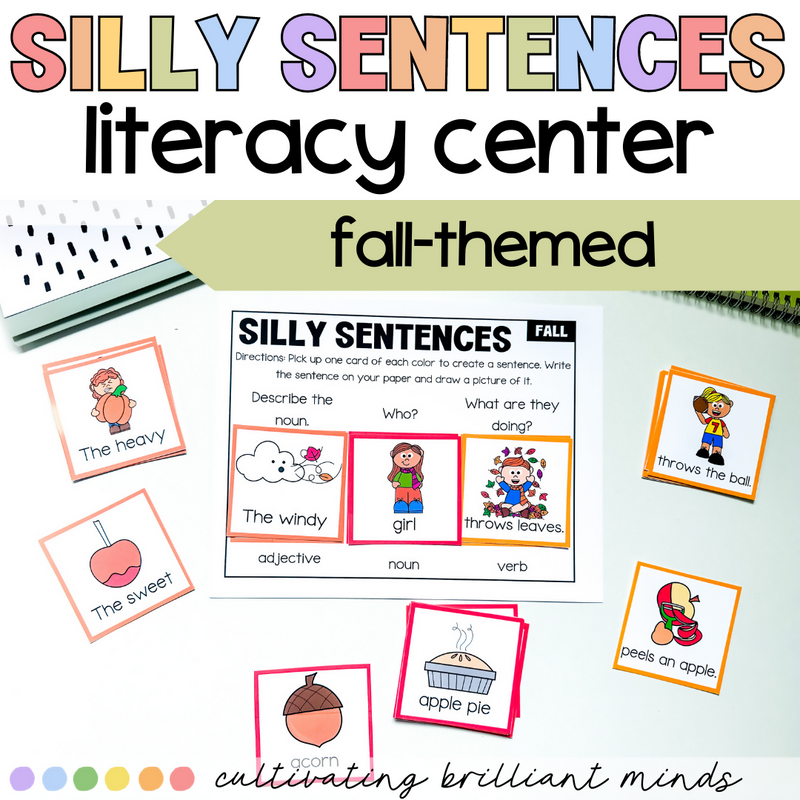 Fall Silly Sentences | Autumn | Sentence Writing | Grammar