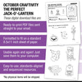 Load image into Gallery viewer, Printable Perfect Jack-O'-Lantern Craftivity
