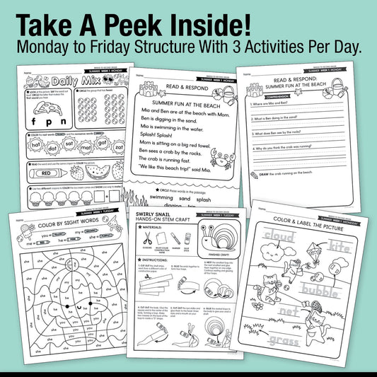 Ultimate Bridge To Second Grade Pre-Printed And Digital Summer Workbook