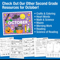 Load image into Gallery viewer, Printable Second Grade October Daily Writing
