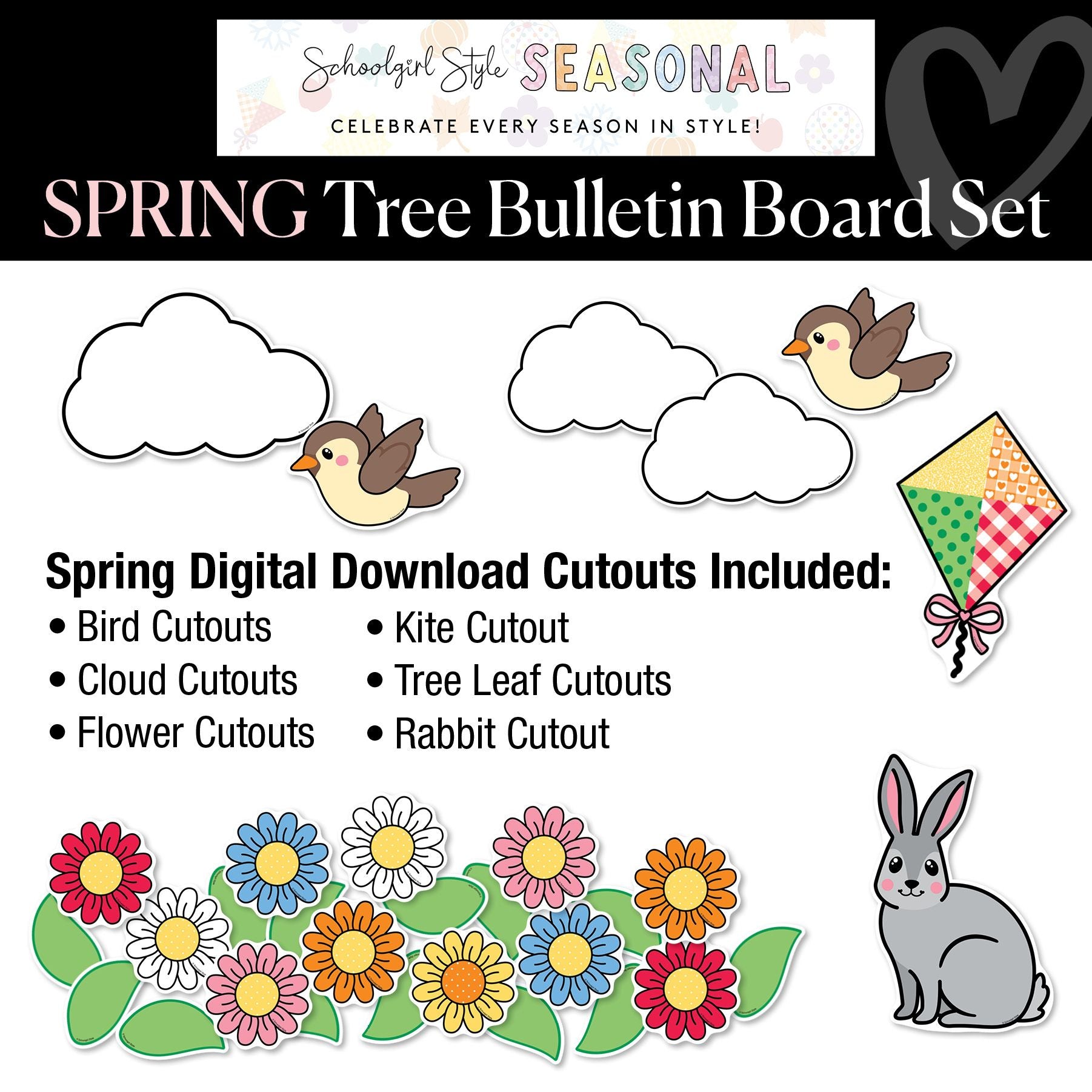 90s Teacher Tree Classroom Decor Bundle