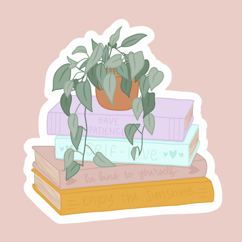 Book Stack Sticker