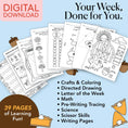 Load image into Gallery viewer, Printable Preschool November Week 3 Resources
