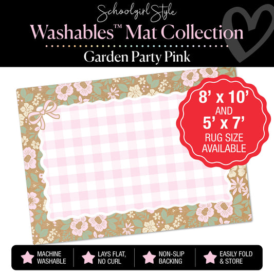 Garden Party Pink Classroom Mat by Schoolgirl Style