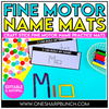 Editable Name Practice Fine Motor Name Activities Popsicle Sticks Name Mats for Preschool & Kindergarten