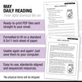 Load image into Gallery viewer, Printable Second Grade May Daily Reading
