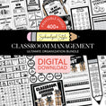 Load image into Gallery viewer, Printable Ultimate Black and White Classroom Management and Organization Bundle
