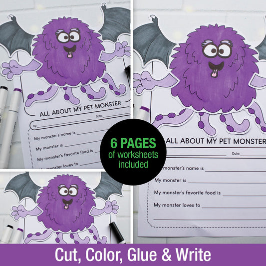 Printable My Pet Monster Craftivity