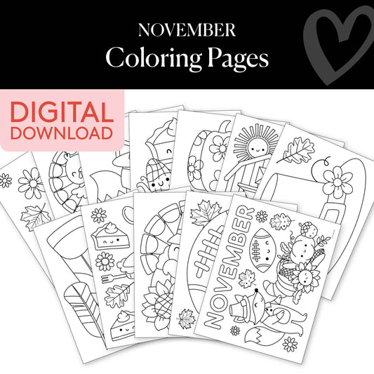 Free Printable November Coloring Pages