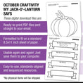 Load image into Gallery viewer, Printable Jack-O'-Lantern Craftivity
