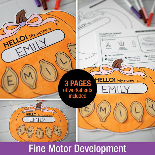 Printable Pumpkin Name Craftivity
