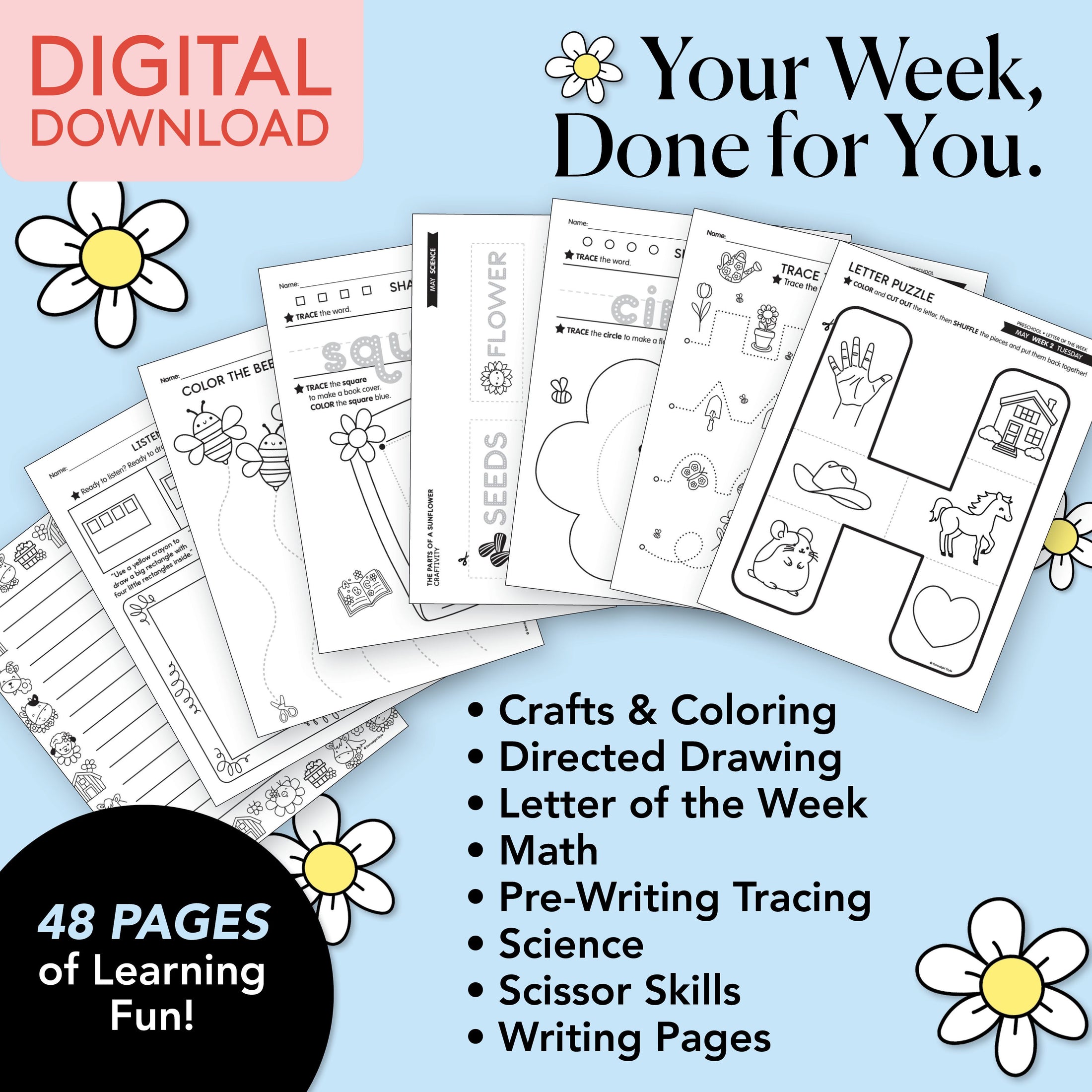 Printable Preschool May Week 2 Resources