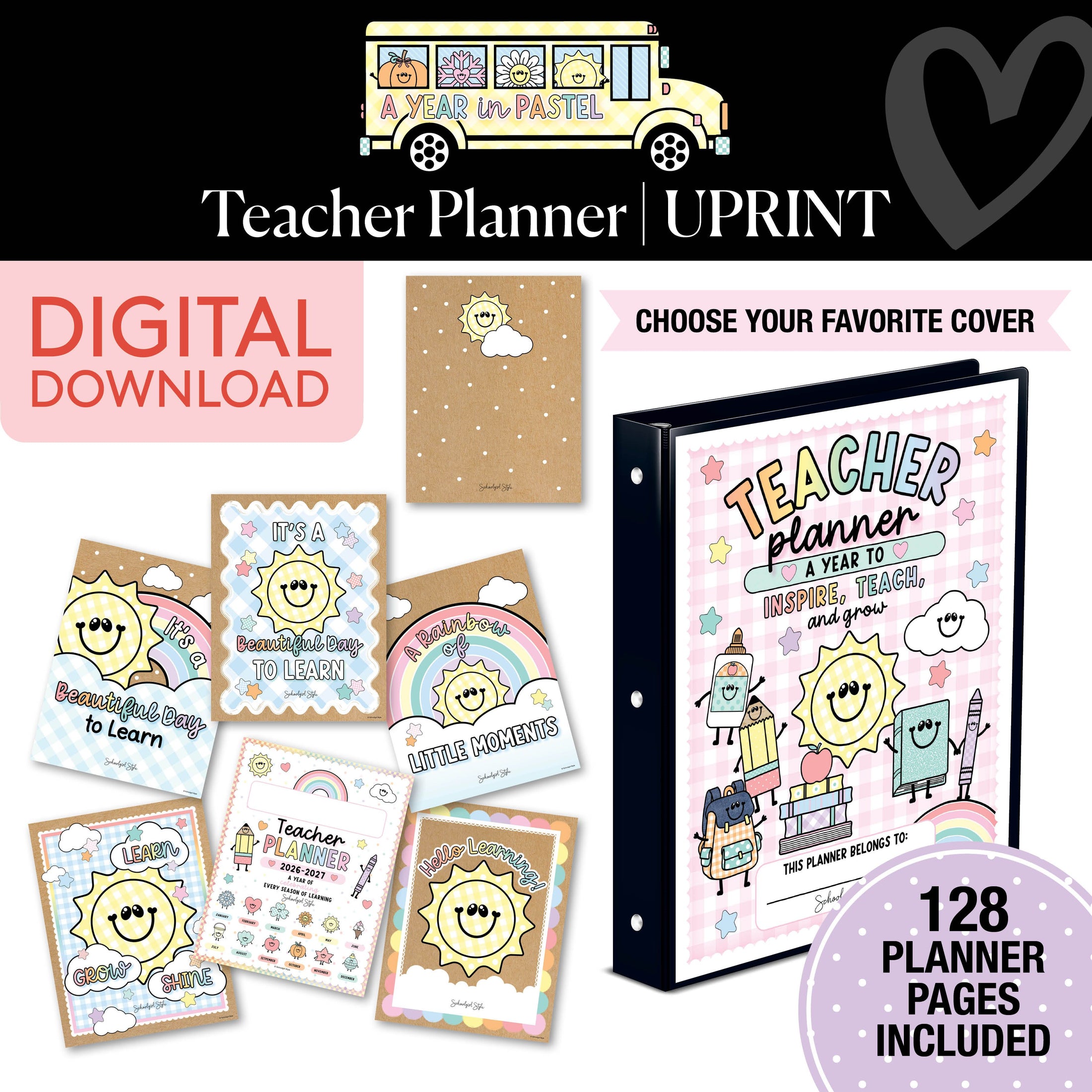 Printable Teacher Planner | A Year In Pastel