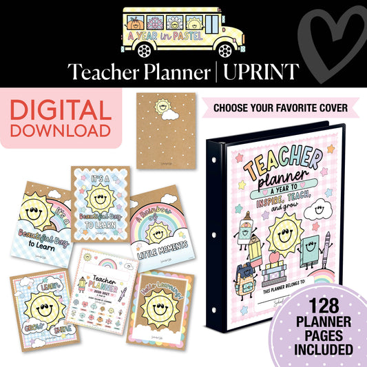 Printable Teacher Planner | A Year In Pastel