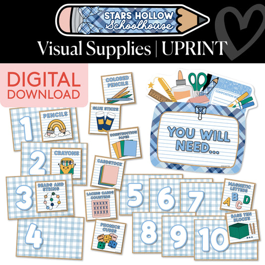 Printable Cozy Visual Supplies | School in Stars Hollow