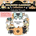 Load image into Gallery viewer, Printable Pastel Halloween Editable Wreath
