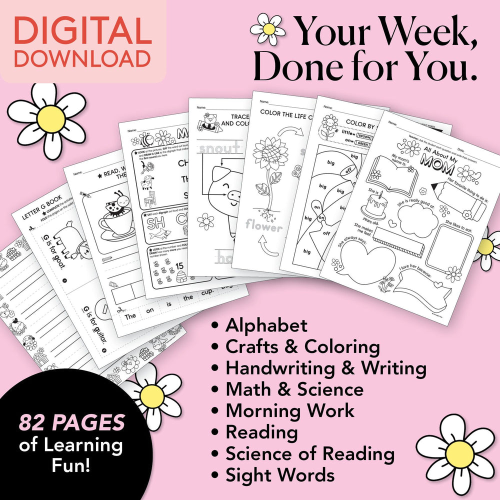 Printable Kindergarten May Week 1 Resources