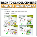 Back to School Phonics and Math Centers | Kindergarten and First Grade