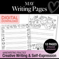 Load image into Gallery viewer, Printable May Writing Pages
